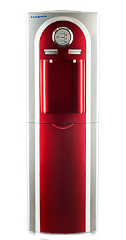 Кулер (диспенсер) ECOCENTER G-F4EC со шкафчиком , красный картинки